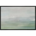 thumbnail image 3 of PixonSign Framed Canvas Print Wall Art Pastel Watercolor Green Blue Landscape Abstract Shapes Illustrations Modern Art Decorative Minimal Relax/Calm for Living Room, Bedroom, Office - 24"x36" Black, 3 of 5