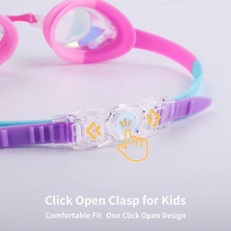 CSHIDWORLD KIDS SWIM GOGGLES 3-15, DESIGN, 2 PACK SWIMMING GOGGLES NO LEAKING ANTI FOG KIDS GOGGLES FOR BOYS GIRLS