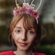 thumbnail image 5 of KAKOWELY Diadema con orejas de conejo para niñas, accesorio para el pelo para fiestas de cumpleaños y cosplay., 5 of 5