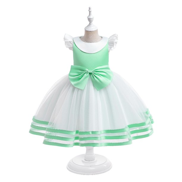 Niños Disfraz De Halloween Cosplay Piano Rendimiento Vestido Niñas Princesa Vestidos Malla Arco Tuffy