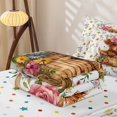 thumbnail image 5 of jejeloiu Highland Cow Floral Zipper Full Size Comforter Sets with Fitted Sheet and 2 Pillowcases Kids,Girly Watercolor Flowers Zipper Bedding Set,Reversible,4 Pieces, 5 of 7