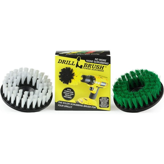 Drill Brush - Kitchen Tools - Grout Cleaner - Large Spin Brush Kit - Clean Stove, Oven Rack, Sink, Tile, Counter, Cabinets, Floors - Glass Cleaner - Upholstery, Leather, Fabric, Vinyl - Carpet Cleaner