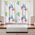 thumbnail image 2 of Ambesonne Abstract Kitchen Curtains, Memphis Style Forms, 55"x39", Multicolor, 2 of 3