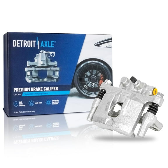 Detroit Axle - Rear Passenger Side Brake Caliper w/ Bracket Replacement for Jeep Patriot Compass Dodge Avenger Caliber Mitsubishi Lancers