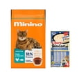 thumbnail image 1 of Minino 15 kg + Churu Skin & Coat Atún Snack 4 tubos de 14g, 1 of 5