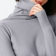 thumbnail image 4 of Women's Knitting Cotton Tops Fall Fashion Long Sleeve Pullover Turtleneck Knit Stretch Winter Sweater Blouses, 4 of 4