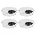 thumbnail image 4 of Gupbes 4Pcs/Set Zinc Alloy Computer Desk Grommet Cable Hole Cover Cable Pass Through Insert Organizer For Home Officer, 4 of 8