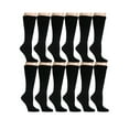 thumbnail image 2 of Yacht & Smith Slouch Socks for Men, Extra Slouch Cotton Boot Socks (6 - 12 Pairs) (12 Pairs, Black), 2 of 4