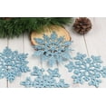 thumbnail image 3 of THONZER 32pcs Glitter Snowflake Ornament 4 Inch for Christmas Tree Decoration, 3 of 4