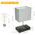 thumbnail image 2 of Neoglint Neoglint Touching Control Table Lamp with 2 USB Ports and One-outlet 3-Way Dimmable Bedside Nightstand Light for Bedrooms Office (Bulb Included), 2 of 8