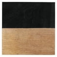 thumbnail image 2 of Dainty Home 4-Piece Square Wood and Blavk Resin Coaster Set – 4" Modern Decorative Drink Coasters, 2 of 5