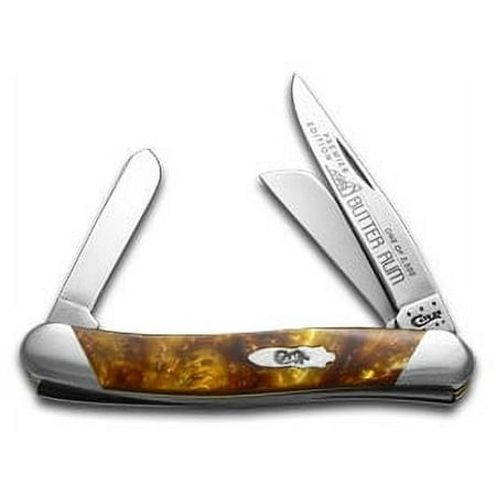 Case XX Knives Slant Series Butter Rum Corelon Medium Stockman 1/2500 Pocket Knife S9318BR