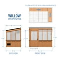 thumbnail image 3 of Backyard Discovery Willow 9' x 6' Cedar Wood and Polycarbonate Greenhouse Kit, PowerPort, 3 of 16