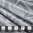 thumbnail image 6 of Lux Decor Queen 6 Piece Bed Sheet Set - Paisley Printed Microfiber Sheets, Ultra Soft, Deep Pocket, Wrinkle-Free, Breathable, OEKO-TEX Certified - Queen, Grey, 6 of 10