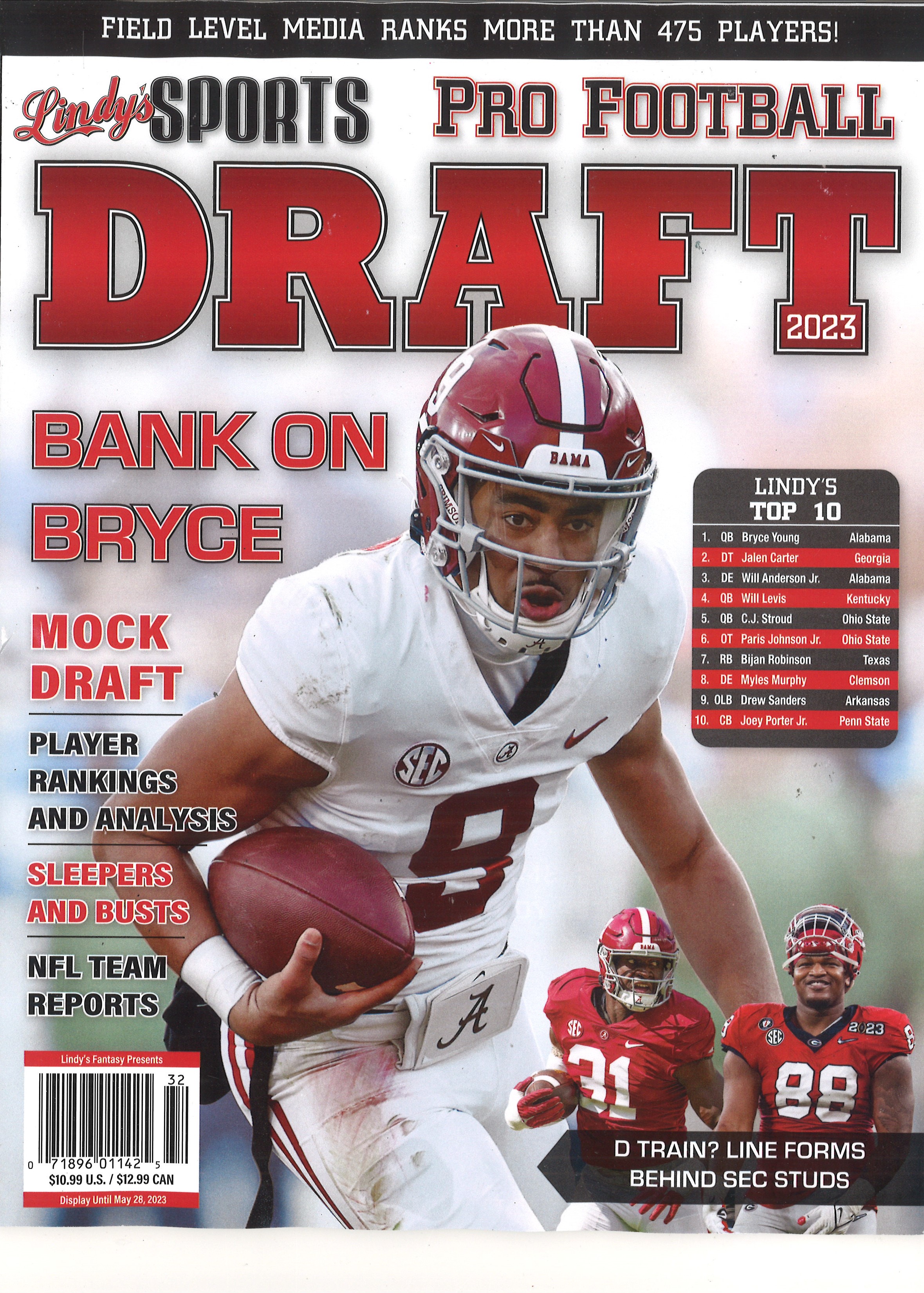 LINDY'S SPORTS 2023 PRO FOOTBALL DRAFT MAGAZINE