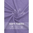 thumbnail image 4 of VOGRACE Womens Plus Size Tank Tops Summer Square Neck Pleated Flowy Floral Shirts Purple 3XL, 4 of 7