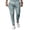 Blue, variant on Men's Slim Fit Casual Pants, Elastic Waist Drawstring Solid Color Business Trousers for Office, Travel and Formal Casual,Camel,L