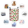 thumbnail image 6 of Goofa Strawberry Printed Circular Hamper,Laundry Basket with Handles,Storage Baskets Foldable,Large Capacity Laundry Hamper-, 6 of 8