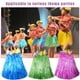 thumbnail image 4 of 10 faldas hawaianas de hierba con flores Luau para adultos, falda Hula de 23 pulgadas de largo, disfraces de fiesta de Navidad hawaiana, 4 of 5