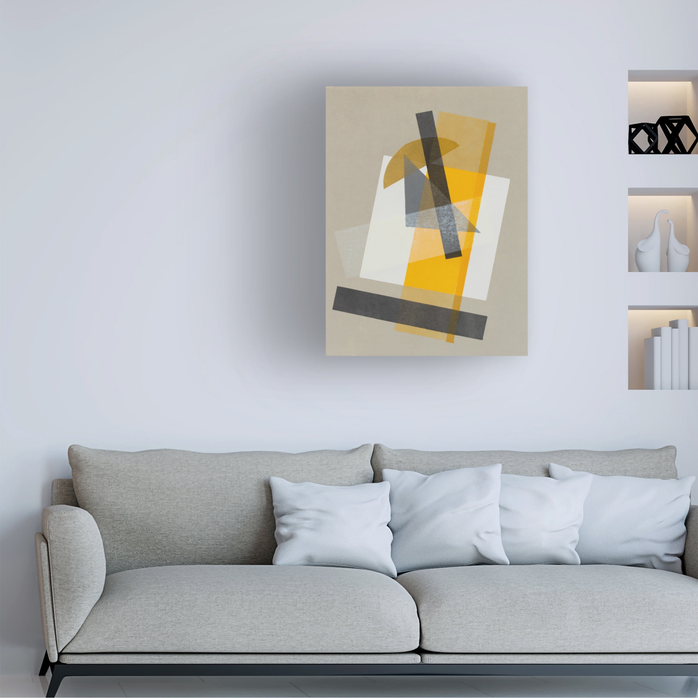 Rob Delamater 'Homage to Bauhaus III' Canvas Art