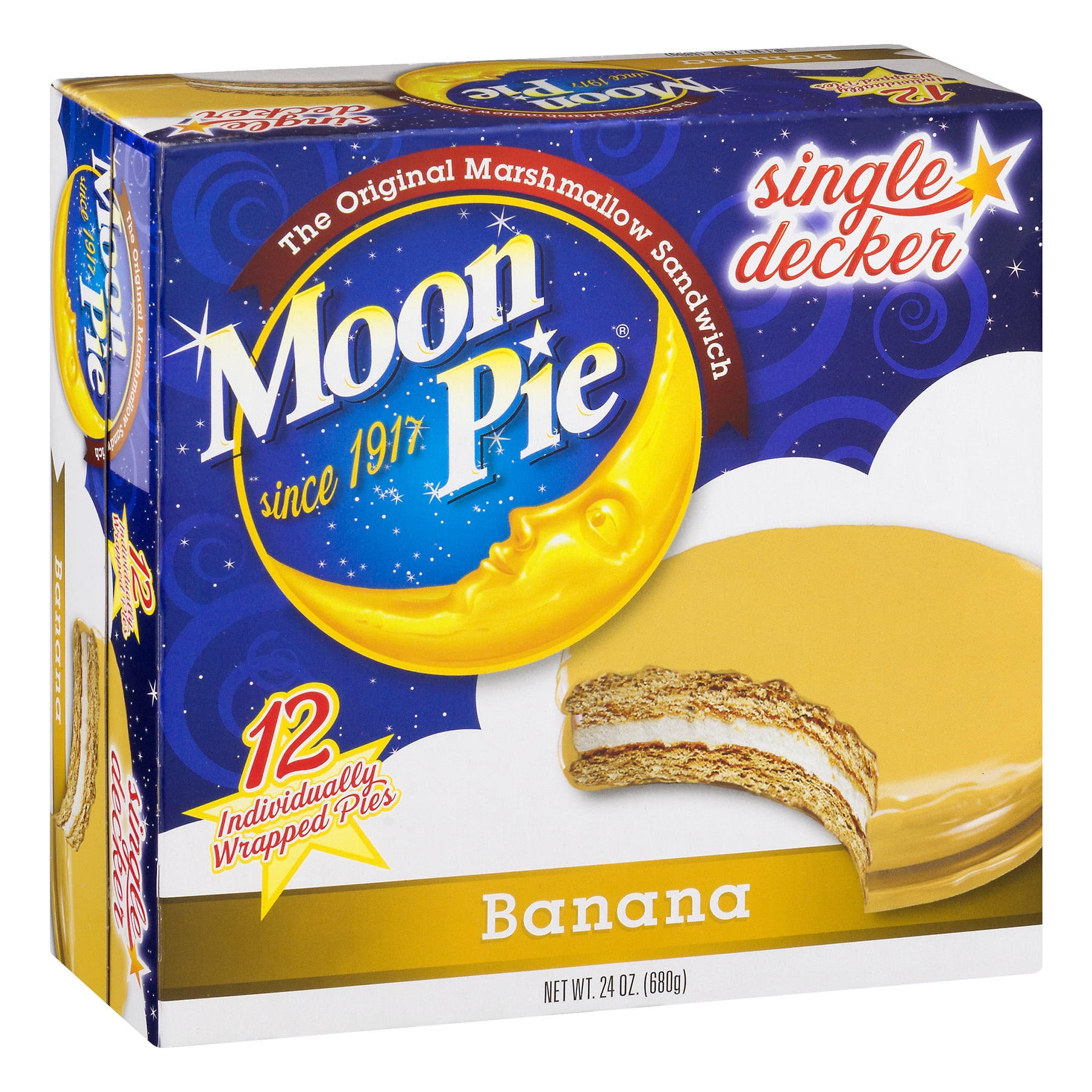 8 PackS : Original MoonPie Banana - 12 count box