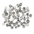 thumbnail image 1 of 60pcs Antique Rhinestone European Lampwork Beads Large Hole Spacer Beads, 1 of 1