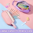 thumbnail image 7 of 3-Piece Cute Backpack Set with Insulated Lunch Bag & Pencil Case, Green & White, 7 of 7