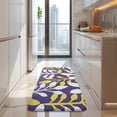 thumbnail image 4 of Purple Leaf Pattern Kitchen Rug Mat,Kitchen Runner Rugs Non Skid Washable,Decorative Kitchen Floor Mats for Kitchen,Sink,Laundry,17"x47.2", 4 of 7
