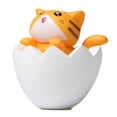 thumbnail image 1 of HEVIRGO 2PCS Cat Ornament Lovely Vivid Expression Exquisite Solid Model Creative Micro Landscape Gardening Doll Collectible Eggshell Cat Figure Decoration Car Decoration, 1 of 10