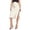 v#95Beige392, variant on Rggeeun Midi Skirts for Women Satin A-Line Skirt with Side Slit Flowy Solid Color Skirt elastic Waist Everyday Wear,Green,M
