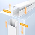 thumbnail image 3 of Cable Hider Delamu, ocultador de cables de TV para 3 o 4 cables en la pared, color blanco, 3 of 8