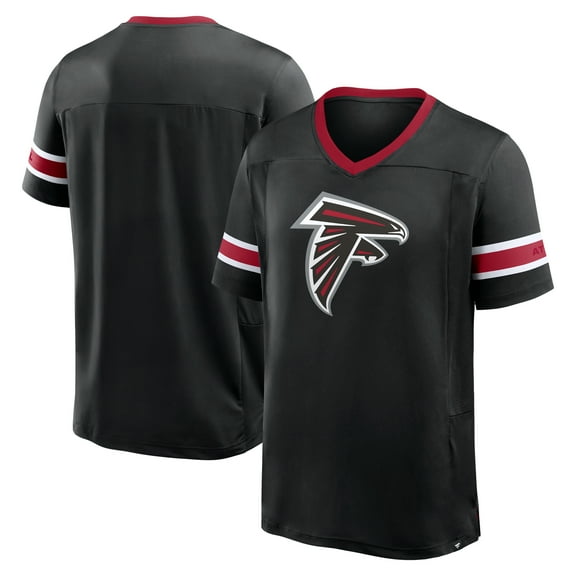 Men's Fanatics Black Atlanta Falcons Hometown Premium Hashmark V-Neck T-Shirt