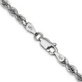 thumbnail image 4 of 14K White Gold 3.35mm D/C Quadruple Rope Chain (22 X 3.35) Made In Peru wqt025-22, 4 of 5