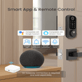 thumbnail image 6 of DESLOC B200 Fingerprint Smart Door Lock with 2 Lever Handles, App Control, Smart Locks for Front Door, Deadbolt Smart Lock, Electronic Keypad Deadbolt Lock, Emergency Power Port, 12 Months Battery, 6 of 9