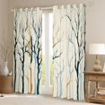 thumbnail image 2 of Homewish Vintage Branches Plant Black Out Curtains, Chic Stripes Abstract Curtains Pack of 2 (42x63 Each), Rustic Farmhouse Bedroom Curtains, Black Out Curtains Decor, 2 of 6