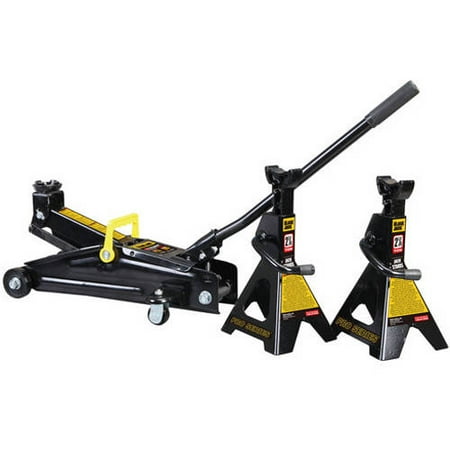 Torin 'Black-Jack' Trolley Jack and (2) Jack Stands (Best Floor Jack For Pickup Truck)