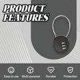 thumbnail image 4 of MELIVO Bike Lock,5.31" Bike Locks,Cable Bicycle Lock Scooter Locks Anti Theft,Black, 4 of 7