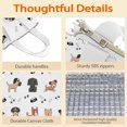 thumbnail image 4 of Cute Dogs Insulated Lunch Bag for Women & Adults,Large Portable Soft Cooler Lunch Bag,Thermal Food Storage Tote with Pearl Cotton,8.66L,8.75x5.75x9.5 Inch, 4 of 6
