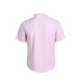 thumbnail image 2 of Honganda Men Short Sleeve Shirts Solid Band Collar Button Summer T-shirt, 2 of 5