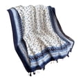 thumbnail image 3 of Bohemian Printed Fringe Scarf Lightweight Wrap Shawl for Style Sun Exposure Accessory Lightweight Textile Fusion, 3 of 4