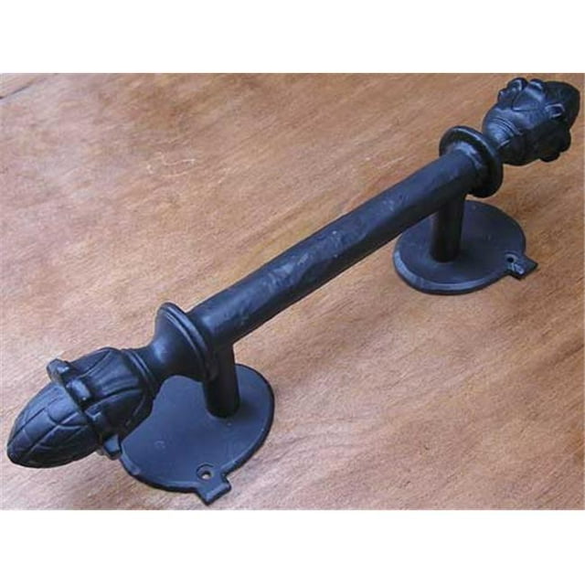 Agave Ironworks PU060-01 Flor Doble Door Pull Flat Black