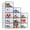 Black, variant on EDX 15-Pack Stackable Clear Shoe Box Organizer, Plastic Storage Bins for Closet Hallway & Bedroom, Ventilated & Stackable Shoe Storage Container Set Holds Shoes up to US Size 9, White