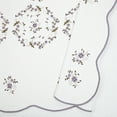 thumbnail image 4 of Modern Heirloom Gwen White/Purple Floral Embroidered Quilt Set 3-Piece Quilt Set, Full/Queen, 4 of 5
