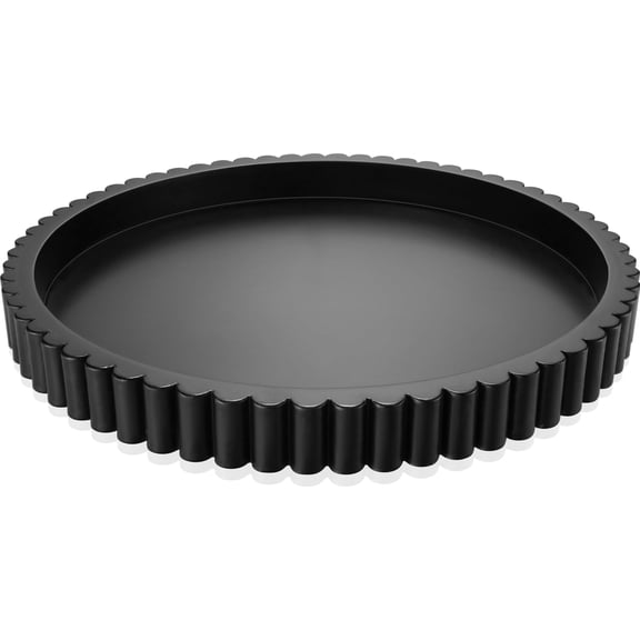 Black Wooden Round Serving Tray 12.91 x 12.72 x 1.54in Home Decor Use