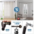 thumbnail image 5 of Urbanest Adjustable Double Curtain Rod Set Steel Ball Flat Button Finials – 1″ Front & 3/4 Back Rod With Bronze Rod, 28–48 Inches, 5 of 6