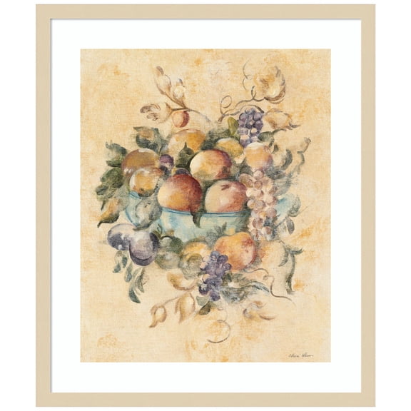 Amanti Art Old World Fruit Wood Framed Wall Art Print