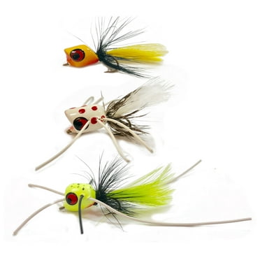 Betts Panfish Popper (3-Piece), Yellow/Black