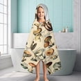 thumbnail image 6 of Brown Mushroom Label Light Pattern Hooded Bath Towel，60"x35" for Ages 3 To 12 Kids, Quick Dry Lightweight Soft Microfiber Hood Beach Towel Cover Up for Kids, 6 of 7