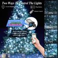 thumbnail image 2 of Cadena de luces para árbol de Navidad, 200 LED, 1,5 m, 8 modos, color blanco frío, 2 of 7