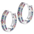 thumbnail image 1 of FESTFENDS 1Par Pendientes De Con De Rhinestones Multicolor Para Estilo Único Y Sofisticado, 1 of 8